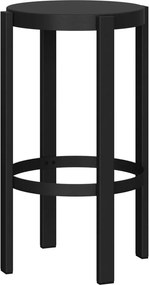 Fekete acél bárszék (ülésmagasság 65 cm) Doon – noo.ma