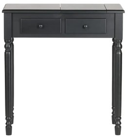 Romy fekete borovi fenyő fésülködőasztal - WOOOD