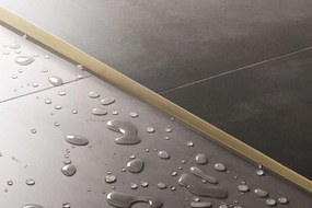 Lejtéskialakító szegély épített zuhanyhoz 140cm Brush Gold