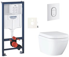 Fali WC-garnitúra világos falra / falra szerelhető Grohe Euro Ceramic SIKOGRSEUASH0