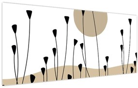 Kép - Grafikus rét N⁰2 (120x50 cm)
