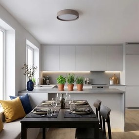 Brilagi - LUCIA LED dimmelhető mennyezeti lámpa LED/48W/230V Ø 41 cm taupe + távirányító
