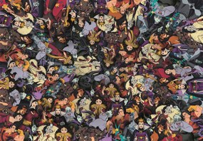 Disney Gonoszok Faces of Darkness 1000 db-os puzzle Clementoni