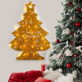 XMASGOLD fém karácsonyi fényfüzér, 70×100 cm