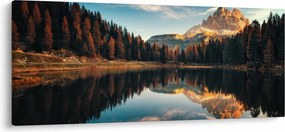 Kép - alpesi, olaszország, dolomitok, Antorno (120x50 cm)