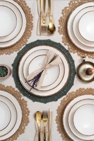 24 részes porcelán étkészlet