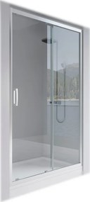 Vela Banyo KAYRA zuhany tolóajtó - 6 mm víztiszta vízlepergető üveggel - 140 x 190 cm