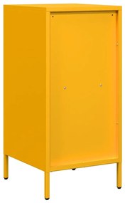 mustársárga hidegen hengerelt acél tálalószekrény 35x39x73,5 cm