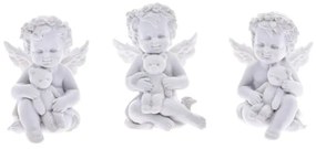 Karácsonyi angyalka figurák mackóval üldögélve 1 cm 3 féle