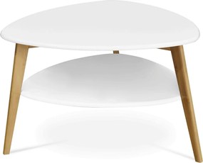 Dohányzóasztal 78 × 78 × 50 cm, MDF, fehér AF-1192 WT