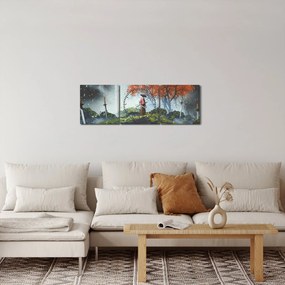 Kép - A kardok kertjének illusztrációja (órával) (90x30 cm)