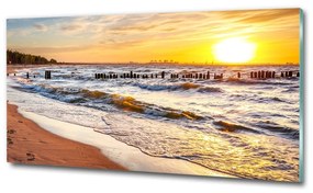 Üvegfotó Sunset beach osh-67409606