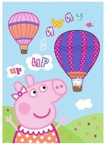 Peppa malac Hot Air Balloon polár takaró 100x140cm