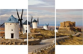 Kép - Consuegra szélmalmai, Spanyolország (90x60 cm)