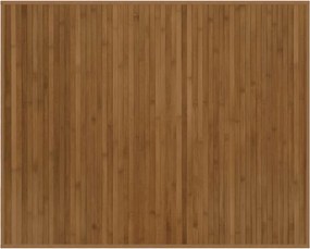 vidaXL négyszögletű barna bambusz szőnyeg 80 x 100 cm