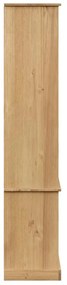 VIGO üvegvitrines tömör fenyőfa éjjeliszekrény 85x35x170 cm
