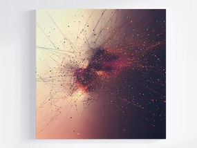 Vászonkép Canvas Kozmosz Galaxis Csillagkép Neurális Hálózat 80x80