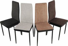 Étkező szék, sotétszürke/fekete, ENRA