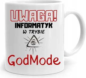 Programozó Informatika Bögre Figyelem! Godmode Mód fényképes nyomtatással
