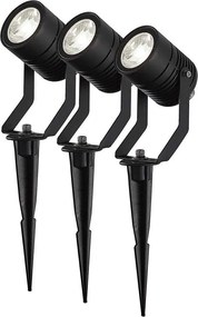 Nedis ZBLOS10RGBW3-SZETT 3x LED RGBW Dimmelhető kültéri lámpa LED/3W/230V IP65 Wi-Fi Tuya