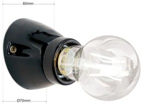 Orion - FROST fali lámpatest 1xE27/60W/230V fekete