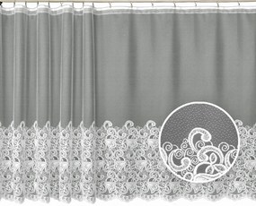 Mg Függöny jacquard Z041 Fehér 360x130 kész szalaggal