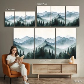 DUBLEZ | Többrészes kép - Hegyi táj