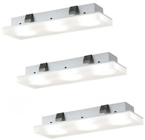 Paulmann Paulmann 93577 - KÉSZLET 3x LED beépíthető lámpa FLEECY 3xLED/3,6W/230V W0689