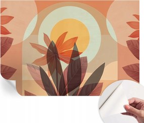 Öntapadós tapéta 3D fali furnér Virágos absztrakt 152x104 cm