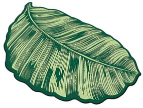 Zöld fürdőszobai kilépő 60x100 cm Sheet – Foutastic