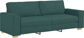 vidaXL Kanapé Sötétzöld 220 x 80 x 84 cm szövet