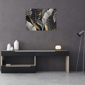 Üveg kép - Arany dzsungel (70x50 cm)