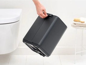 Sötétszürke acél pedálos szemetes 7 l Bo – Brabantia