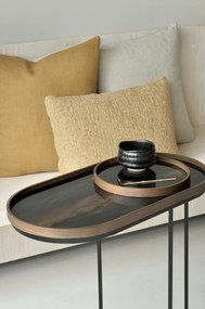 Bio mosdótálca - üveg - bronz - kerek - L - Ethnicraft