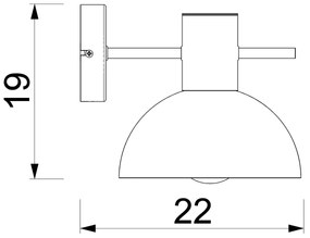 Fali lámpa ESTATE MINI 1xE27/15W/230V zöld