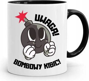 Szurkolóknak Szurkolói Bögre Fekete Ajándék fényképes nyomattal