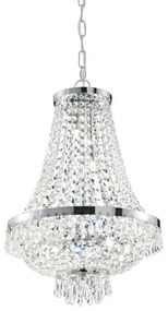 Ideal Lux - LED Kristály csillár láncon CAESAR 6xG9/3W/230V átm. 38 cm króm