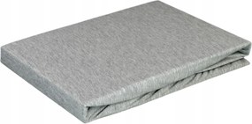 Ágyneműhuzat Szürke Melange 200x220cm 30cm Gumis Pamut 100% Erős