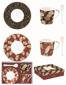 Porcelán eszpresszó csésze kanállal 2 személyes Coffee Mania Kimono