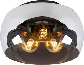 LUCIDE 45101-40-65 OLIVIA Glamour Mennyezeti Lámpa Fekete, Szürke E27 IP20