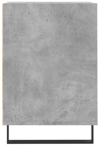 betonszürke szerelt fa TV-szekrény 100 x 35 x 55 cm