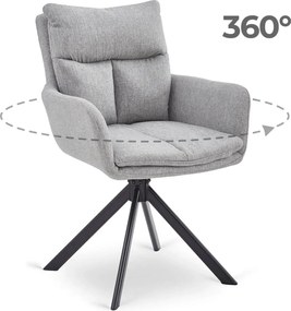 Paul forgószék szürke színben