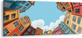 Kép - Házak között (120x50 cm)