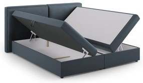 Kék ágyneműtartós boxspring ágy 180x200 cm Arendal – Cosmopolitan Design