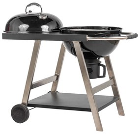 MIR709 Faszenes grill polccal és kerekekkel 56 cm