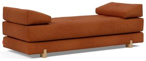 Sigmund ágyazható kanapé, 595, Narancssárga kordbársony
