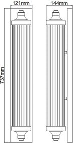 Feiss PAULSON FE-PAULSON-W4 Fali lámpa 4x3,5W/G9 320LM IP44