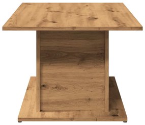 Kézműves tölgy színű szerelt fa dohányzóasztal 102x55,5x40 cm