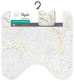 Fehér-aranyszínű fürdőszobai kilépő 45x45 cm Aquamarbre – douceur d'intérieur