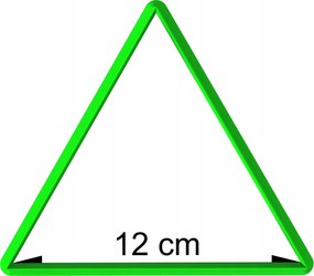Forma Lyukasztó Mézeskalács kiszúró geometrikus figurák Háromszög 12cm